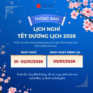 TCSC: THÔNG BÁO NGHỈ TẾT DƯƠNG LỊCH 2026